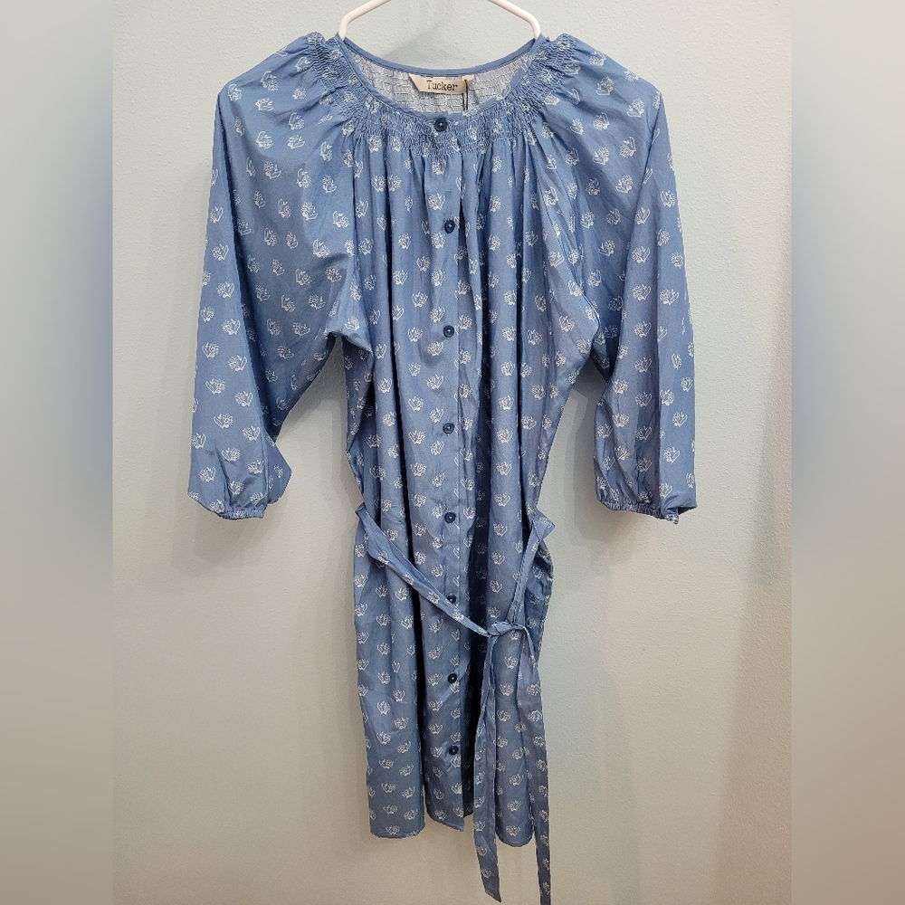 TUCKER NYC The Classic Mini Dress Blue size medium NWT